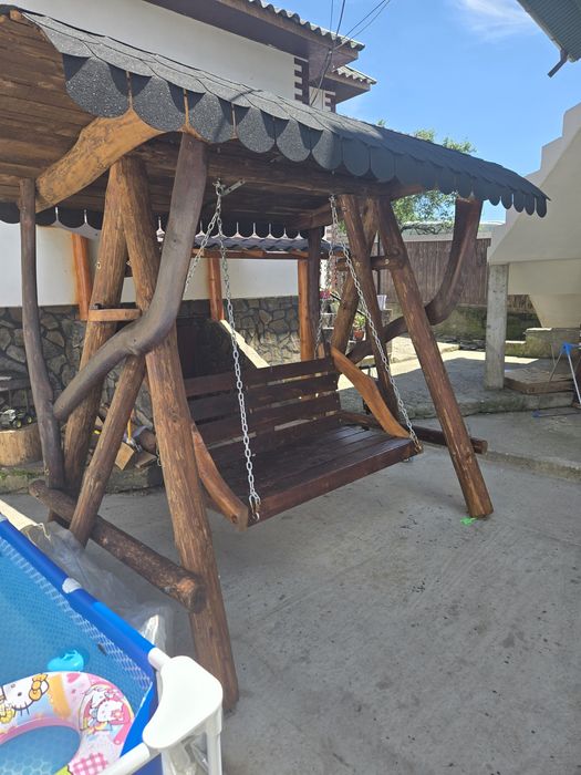 Vand leagan de gradina din lemn masiv
