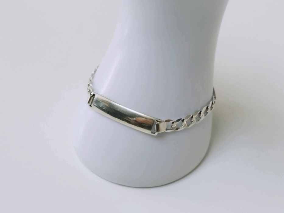 Veche bratara  masiva din argint de 925, FBM