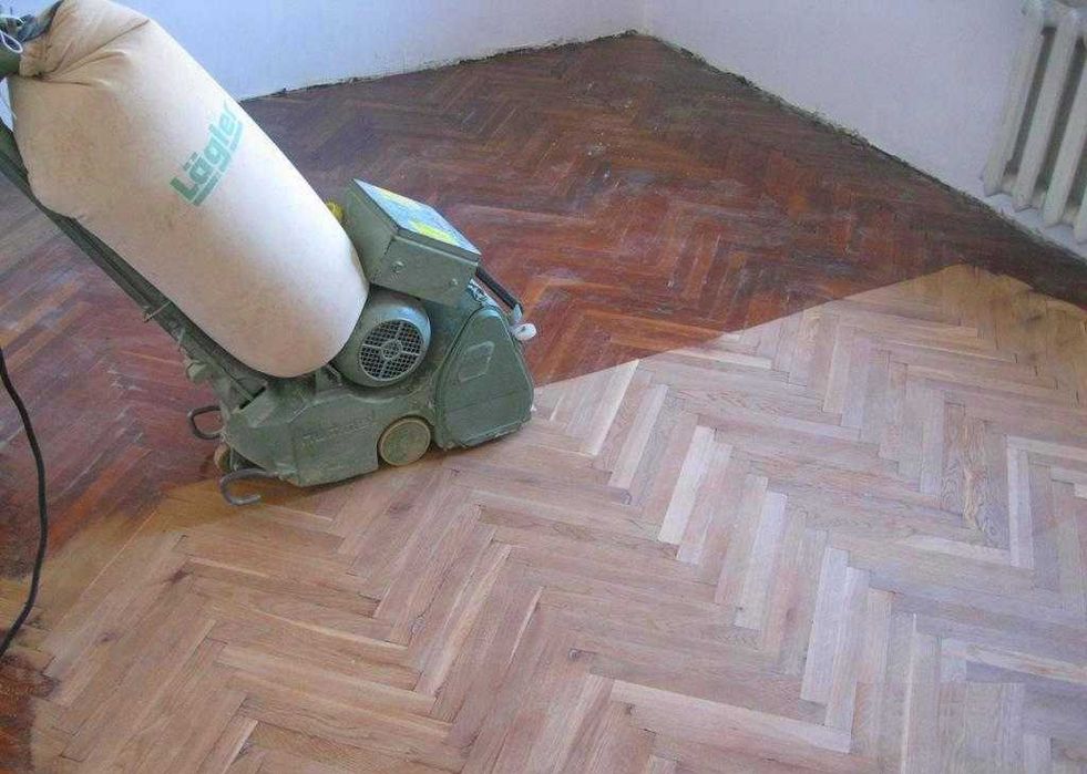 Шлифовка паркета