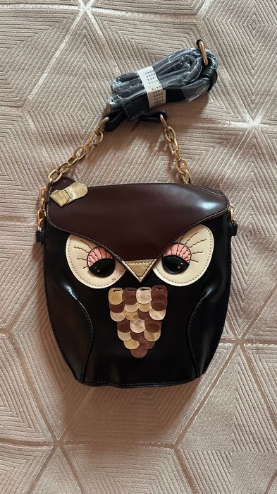 Мини сумка кросс боди Лиса и Сова