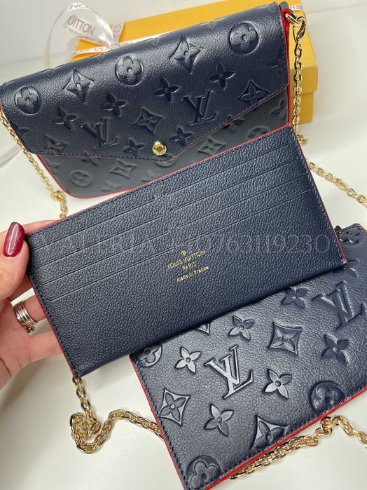 Poseta Louis Vuitton Felicie Albastru Navy