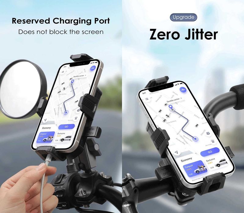 Универсална стойка за телефон, държач 360 градуса - Мото, Вело, Скутер