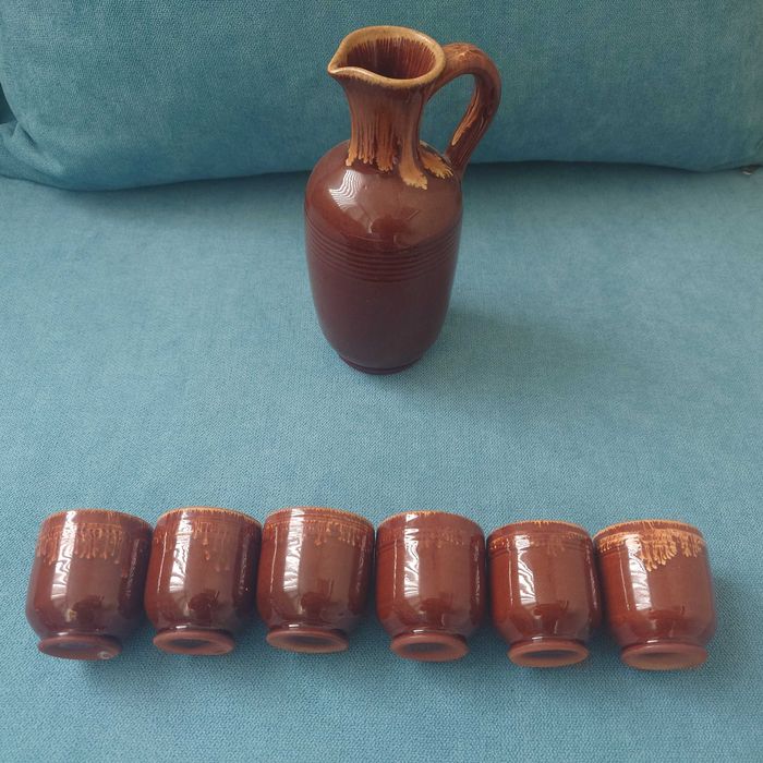 Керамичен сет чаши + гарафа