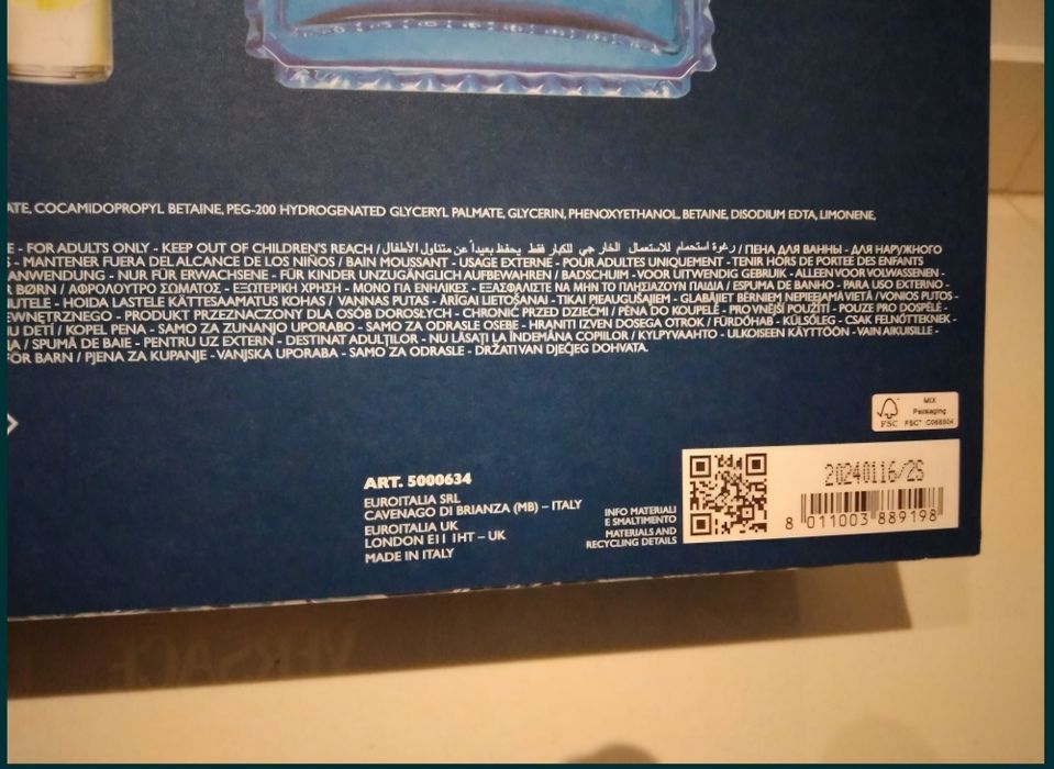 Set VERSACE - MAN EAU FRAICHE 100ml EDT+10ml EDT+150ml Gel dus