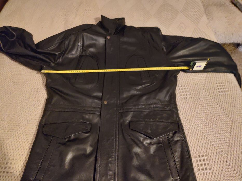 Кожена мъжка полушуба