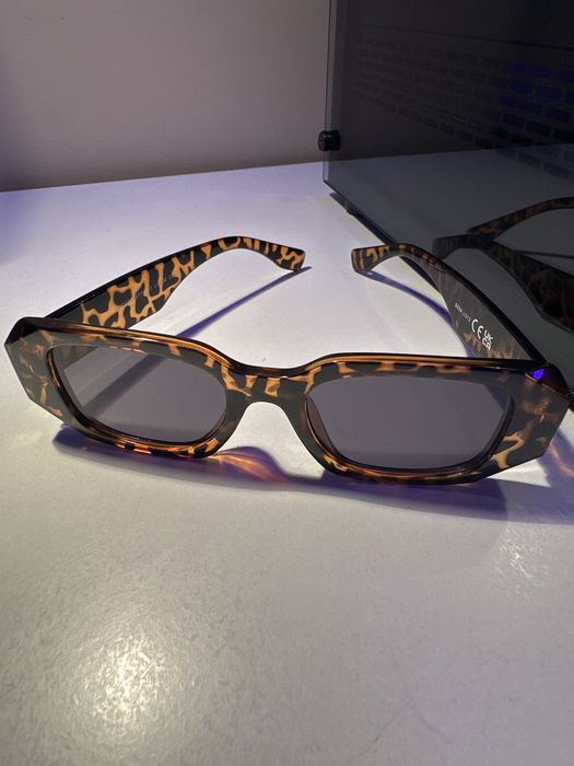 Trendy Y2k слънчеви очила с леопардов принт