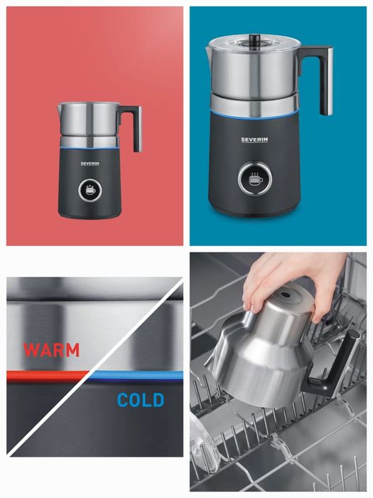 Разпенител за мляко индукционен  Severin Spuma 700 Plus,13пр.Led,500W