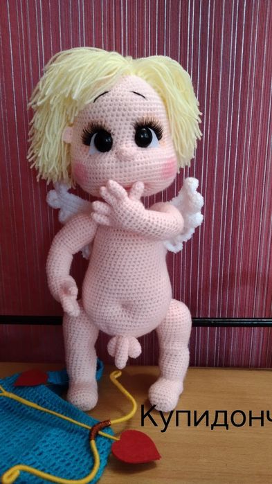 Купидончик. Вязаные игрушки.