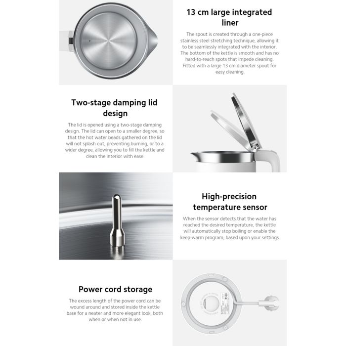 Умный Электрочайник Xiaomi Mi Smart Kettle Pro EU Глобальная Версия
