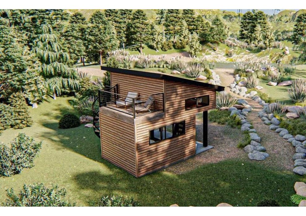 Къща, Бунгало, Сглобяеми къщи, Преместваеми, Модулни, Жилищни - 35м2.