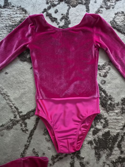 Costum dans sportiv fete 4-5ani ++ catifea roz