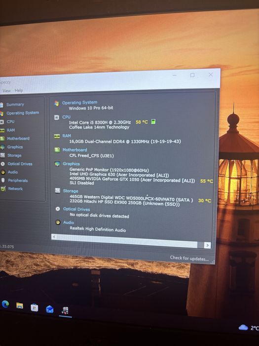 Laptop gaming - Acer Nitro 5