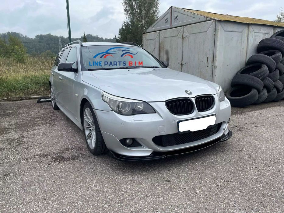 Lip Prelungire Bara Fata M BMW E60 E61 2005-2010 Extensie Negru Lucios