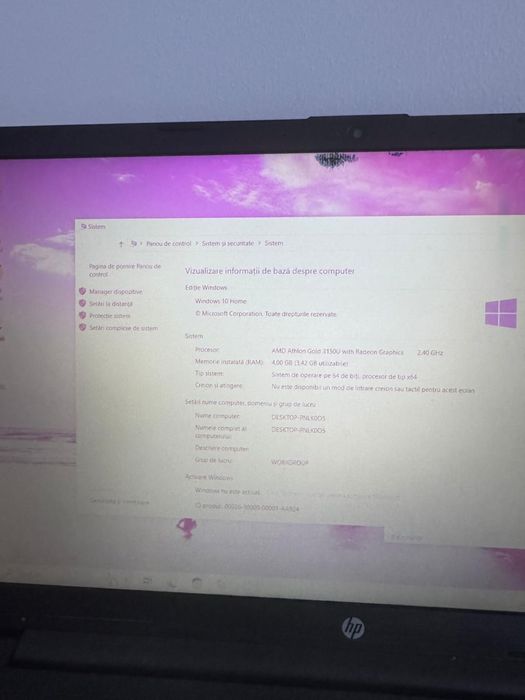 Laptop HP in stare ok cu procesor amd athlon gold 3150U 2