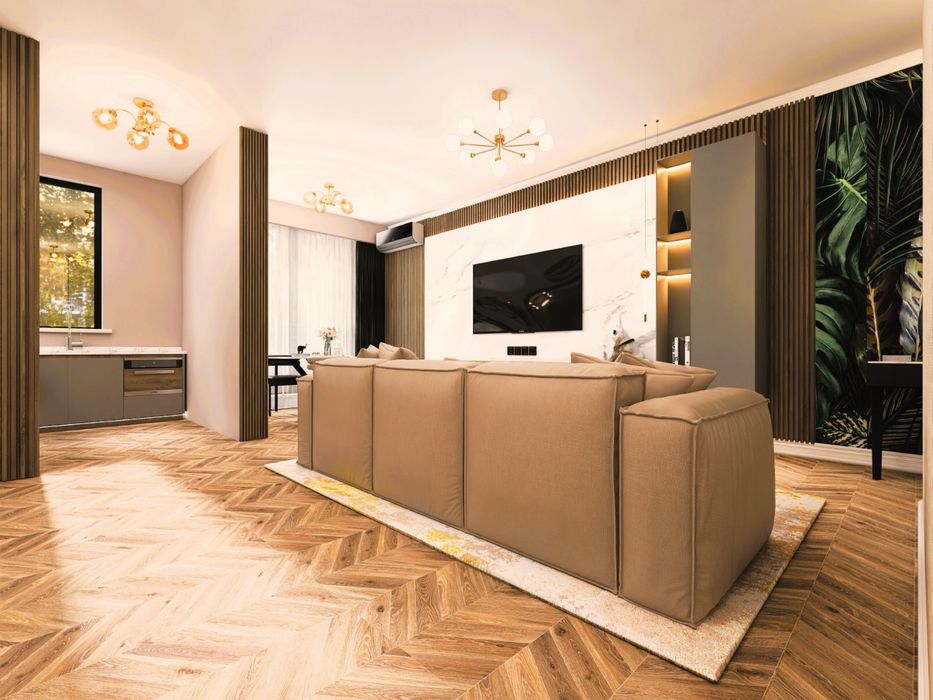 Inchiriez apartement,2 camere,termen lung,Avi Garden,parcare subterana