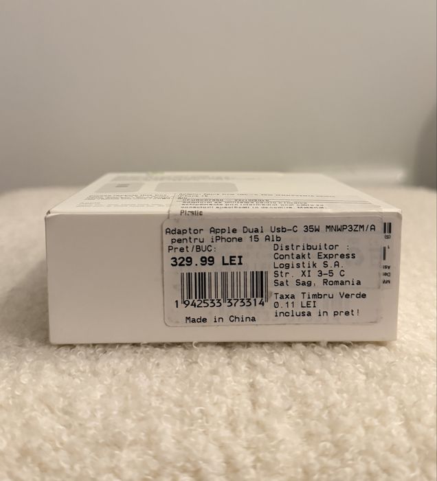 Adaptor Apple NOU Dual USB-C 35W