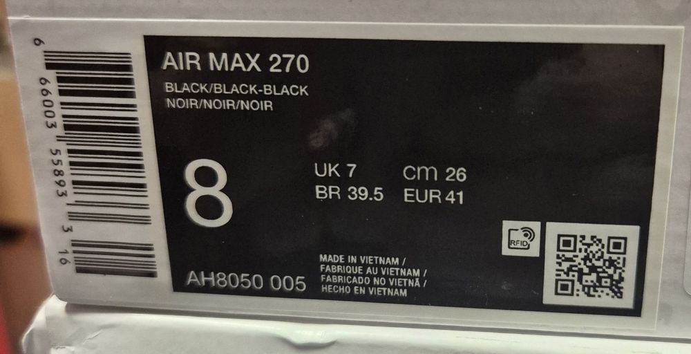 Nike Air Max 270 triple black