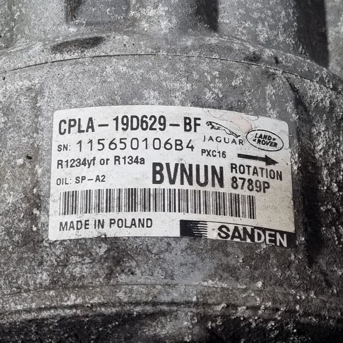 Compresor clima Jaguar F - Pace 2.0 D 2015 - 2020 163CP 204DTD (1374) Diesel 115650106B4