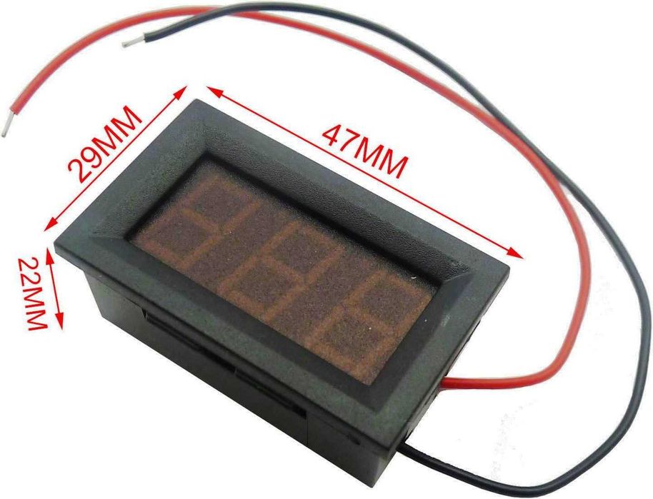 Цифров LED Волтметър за вграждане 4.5V-30V DC