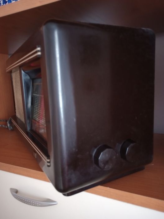 Radio pe lampi interbelic Philips Mediator art deco