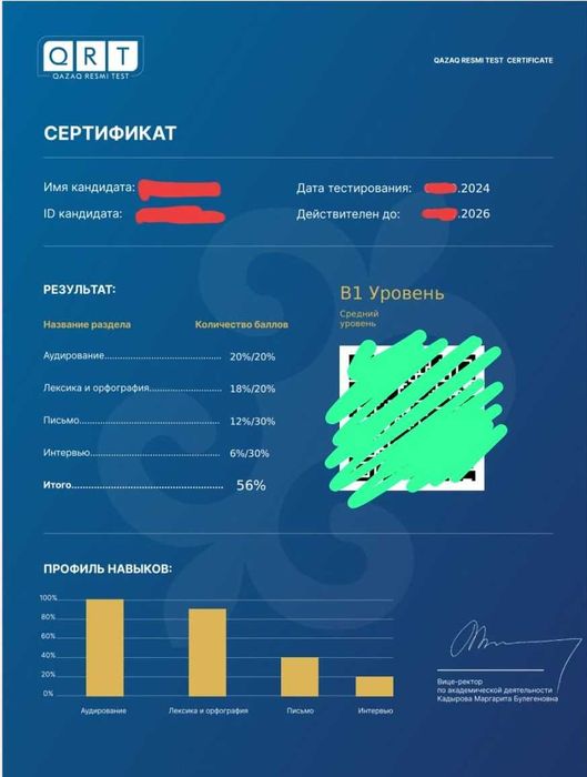 QRT (Qazaq Resmi Test) — помогу сдать