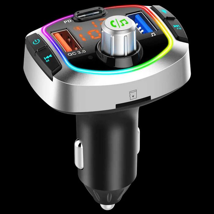 Bluetooth FM трансмитер BC90 QC 3.0 Бързо зареждане , Handsfree