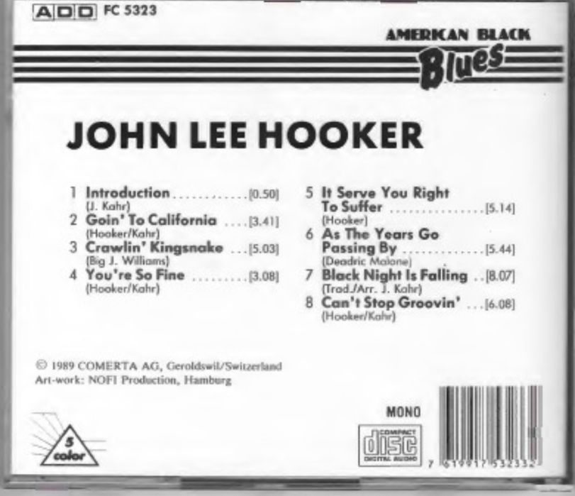 CD John Lee Hooker