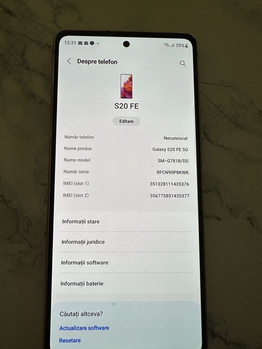 Telefon Samsung s20 FE