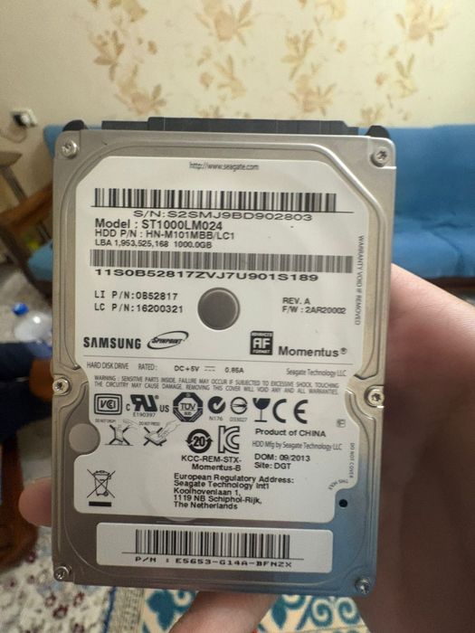 Жосткий диск от ноутбука
