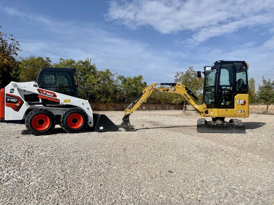Услуги с мини багер, бобкат, валяк,транспортни услуги, снегопочистване