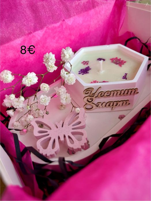 Ароматни свещи от 100% соев восък(ръчна изработка)