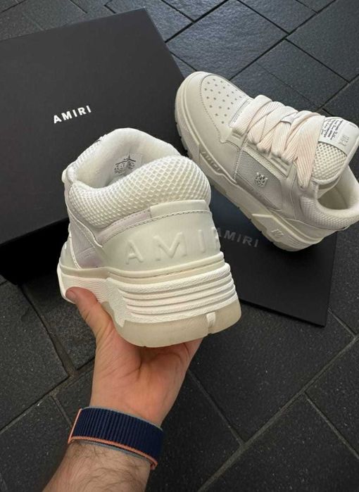 AMIRI MA 1 Alb - Piele - Full Box