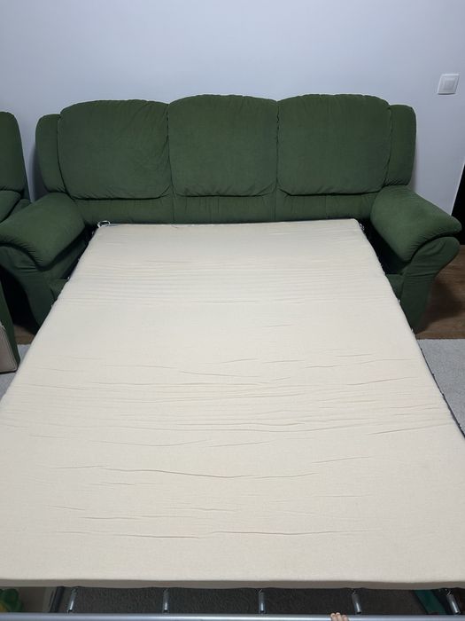 Canapea extensibilă 3 locuri + 2 fotolii - Set Milano