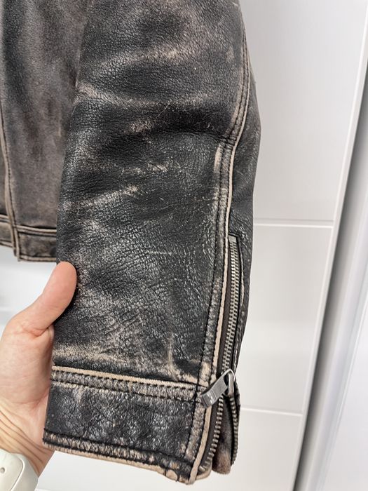 Geaca de piele groasa - pretabila moto
