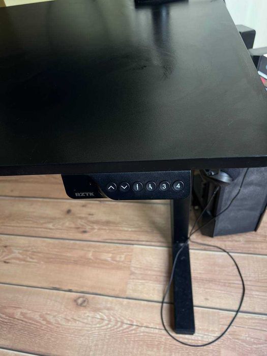 Birou reglabil electric 120x60 cm (70-120 cm) - negru