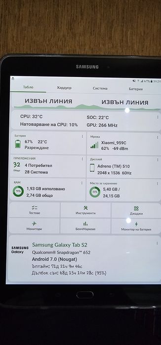 Samsung tab S2 sm-t819