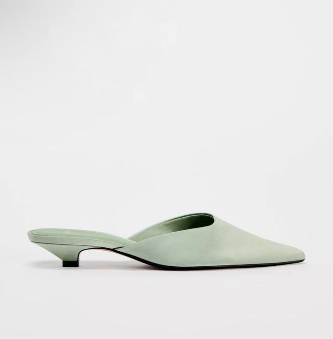 Сатиновые мюли zara