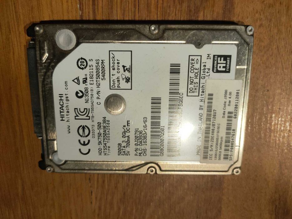 Hard Disk HDD 1TB 2.5 inch Laptop - 500GB 3.5 inch Desktop PC SATA3