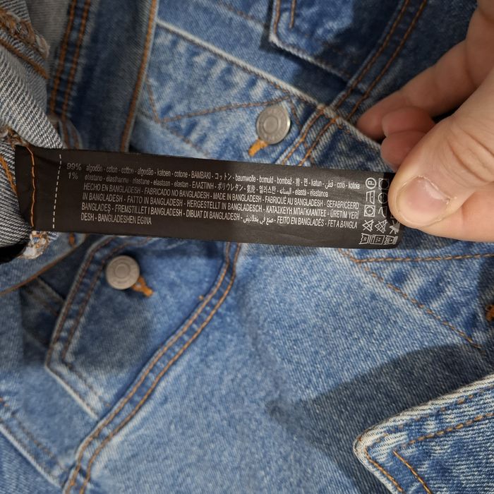 Jacheta din blug denim Zara marime M albastra, bumbac