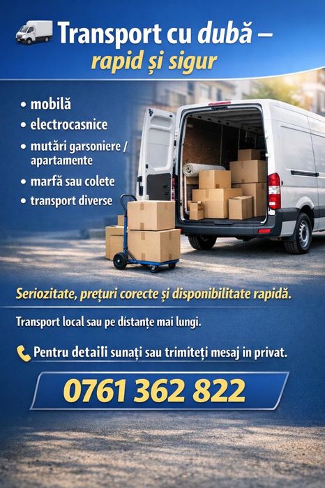 Inchiriez duba cu sofer