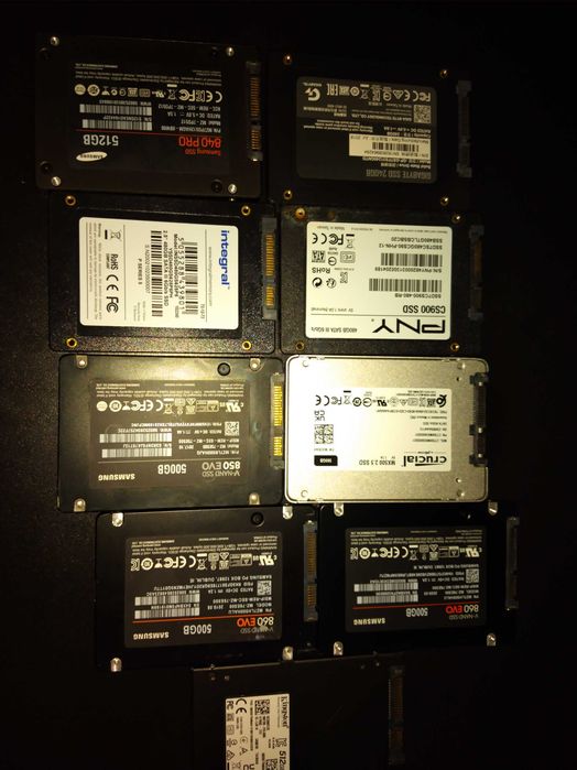 SSD 120 128 240 256 480 500 512