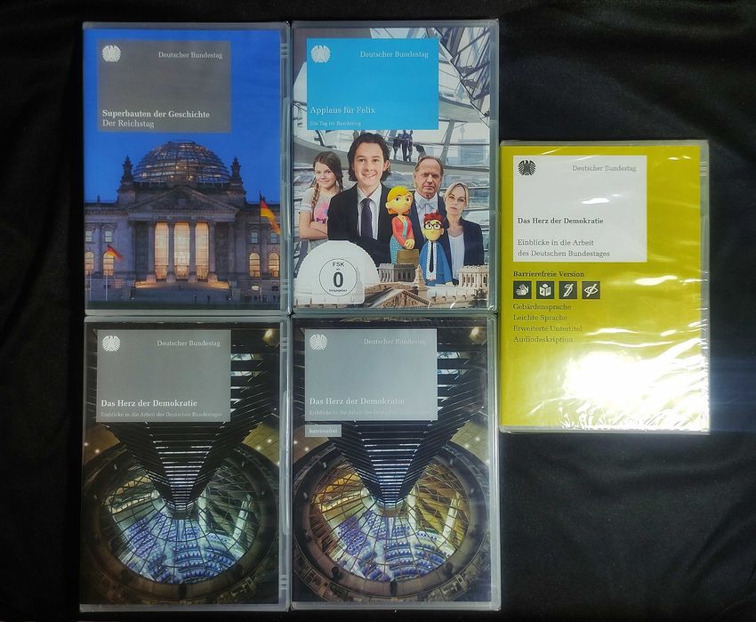 Deutscher Bundestag. Комплект из 5 DVD. Немецкий/Английский