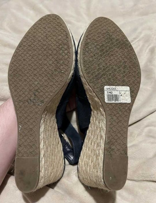 Сандали на платформа DUNE – тъмно сини, №40