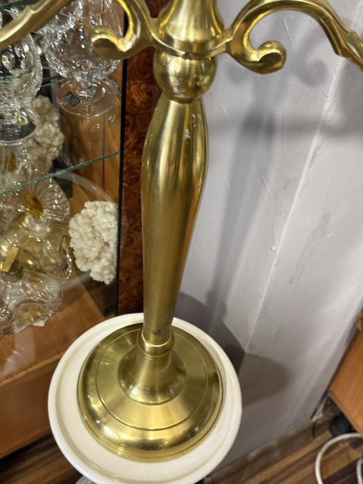 голям месингов свещник тройка 60см