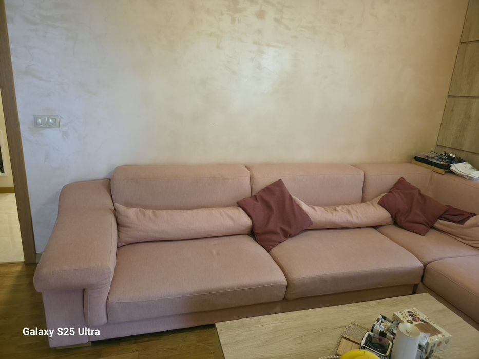 Ъглов диван без функция сън
