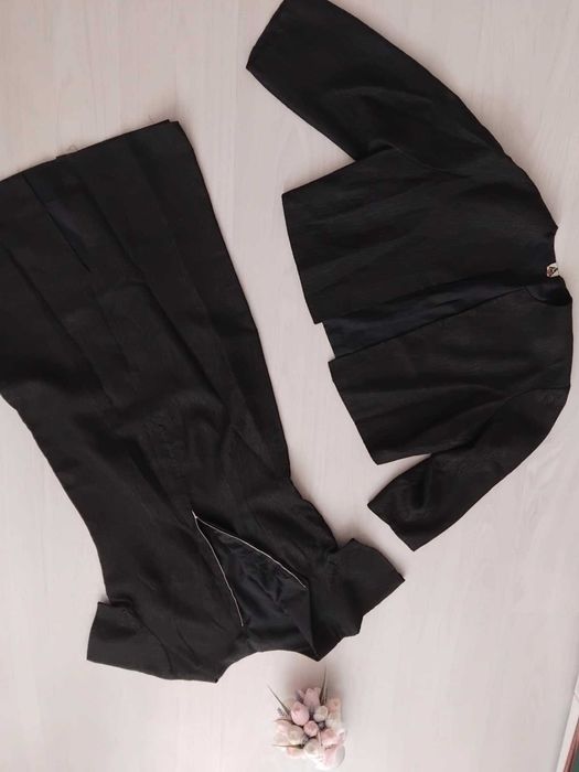 Нови стилен дамски сатенен халат/кимоно + пижама-размер ХЛ- 30евро