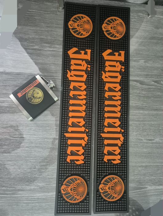Коврик барный и фляжка Jagermeiste