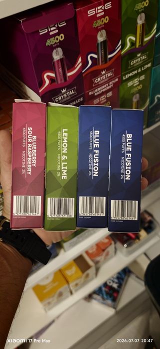 Pachet 10 Bucati Vape 4500 Puffs Fiecare Crystal