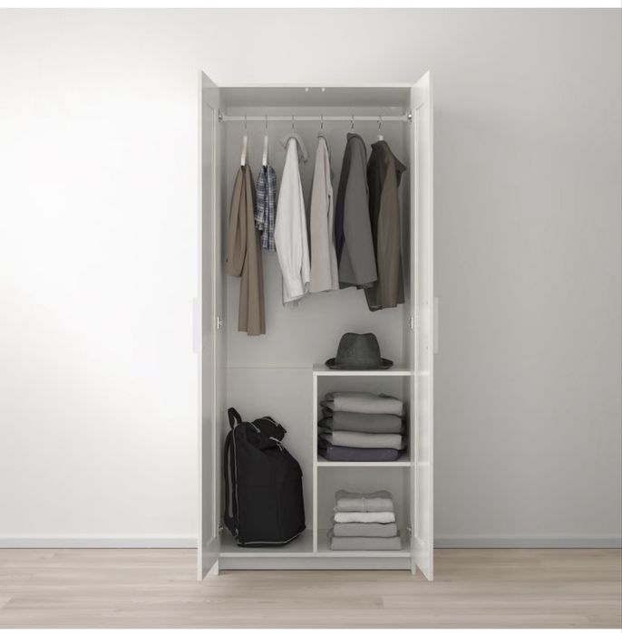 Dulap ikea cu 2 usi, alb,78x190cm