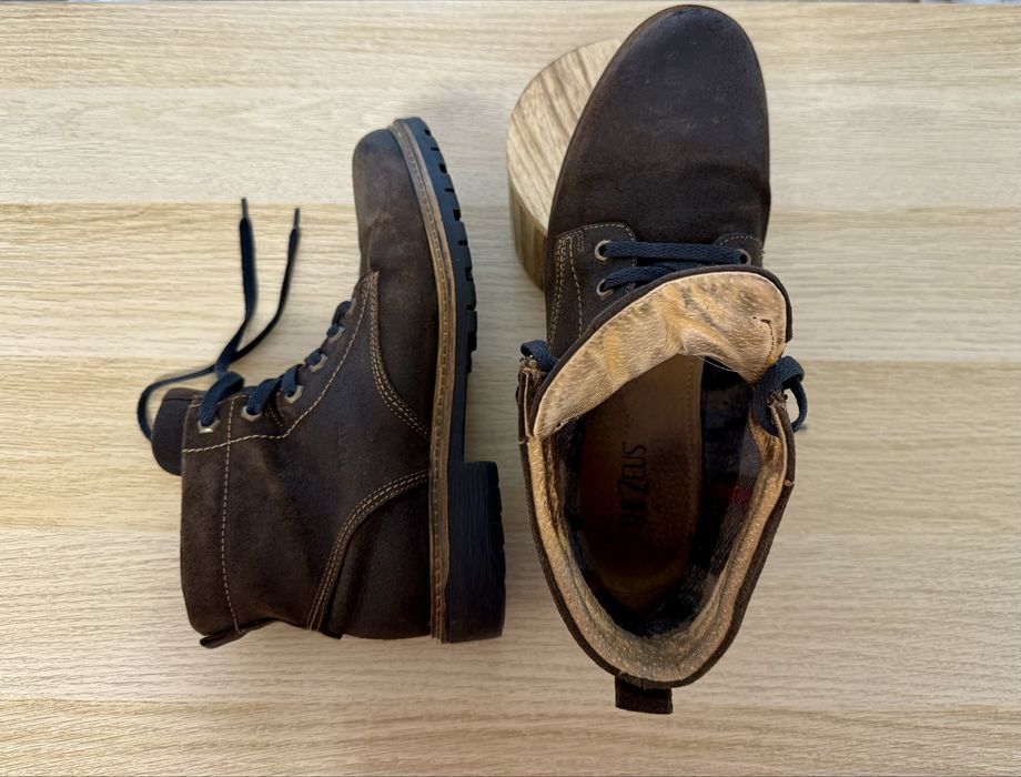 Ghete (toamna/iarna) piele intoarsa - barbat - marime 42